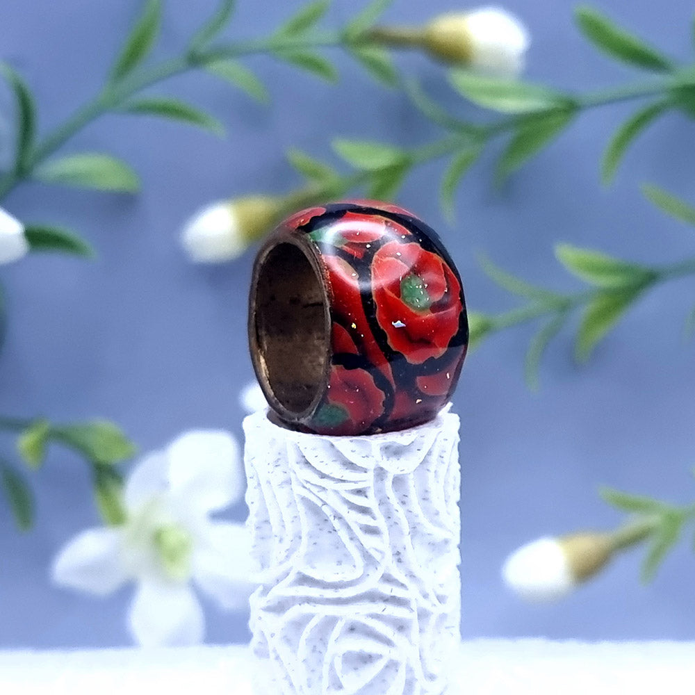 Poppy Wide Ring, Size 7