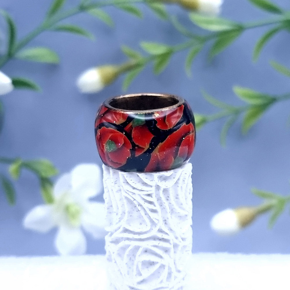 Poppy Wide Ring, Size 7