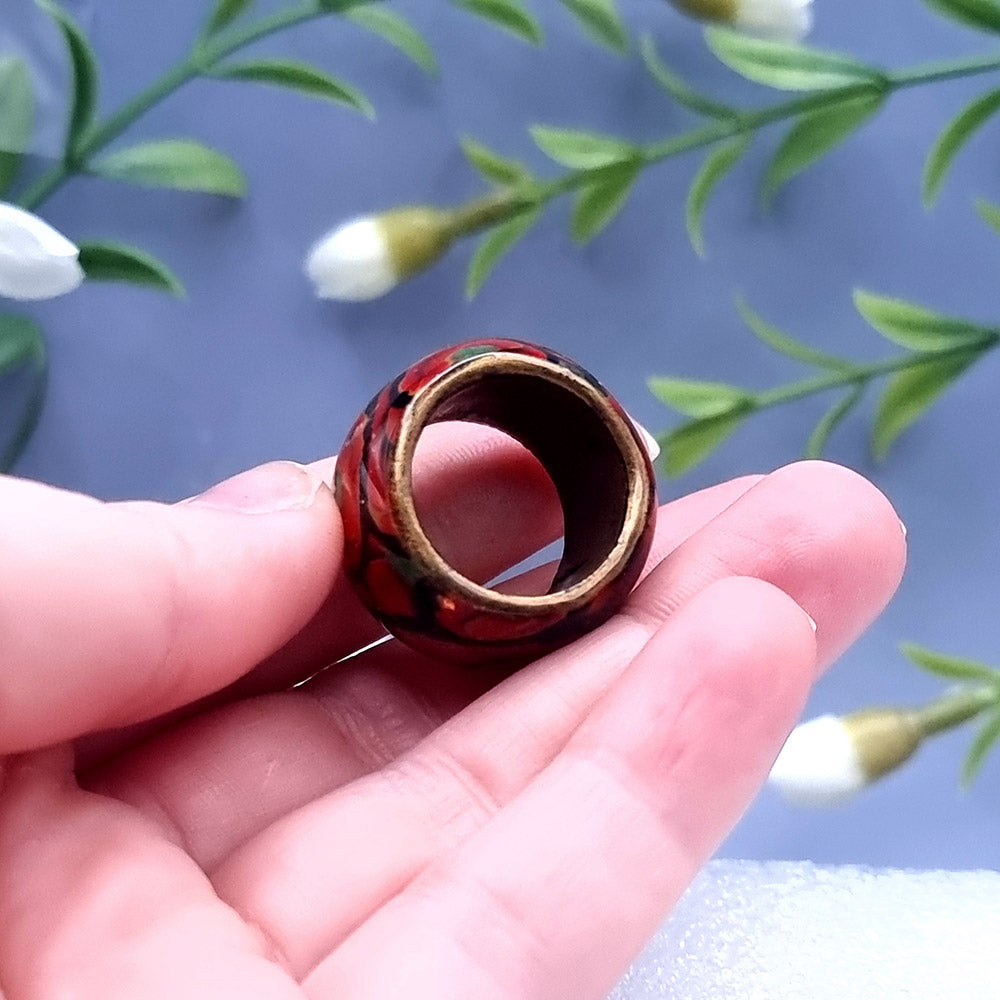 Poppy Wide Ring, Size 7