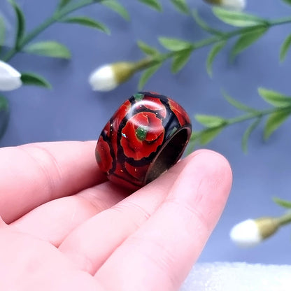 Poppy Wide Ring, Size 7