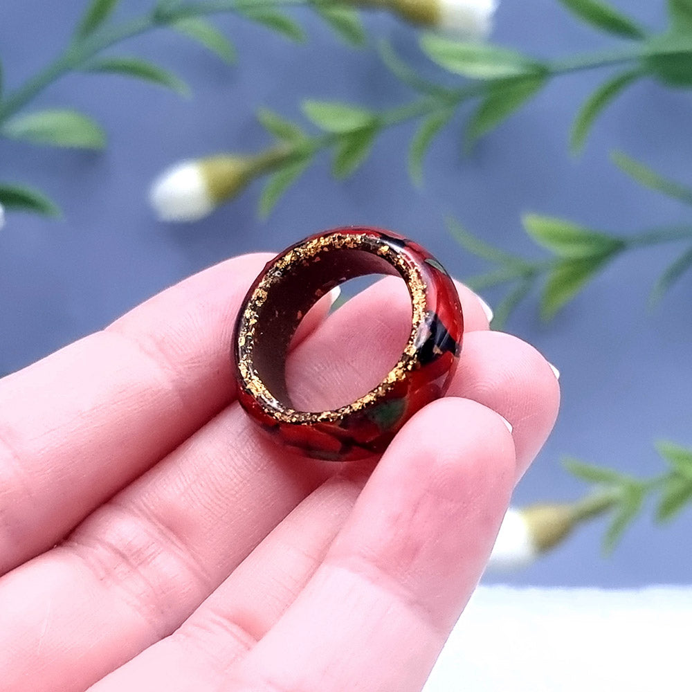 Poppy Thin Ring, Size 7