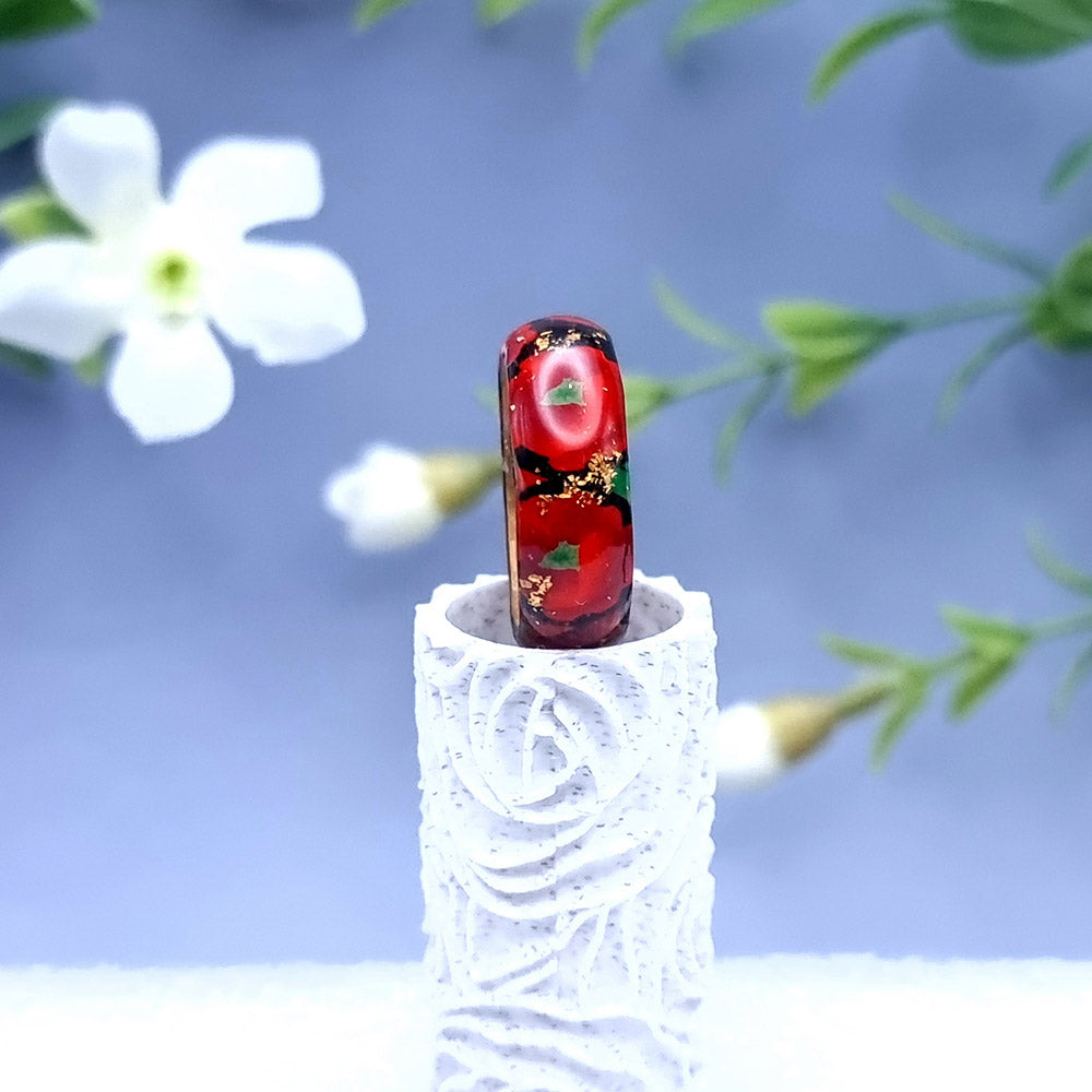 Poppy Flowers Ring, Size 10