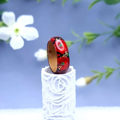 Poppy Flowers Ring, Size 10