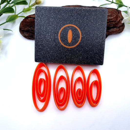 Oval 6:2 - Set of 11 Polymer Clay Cutters