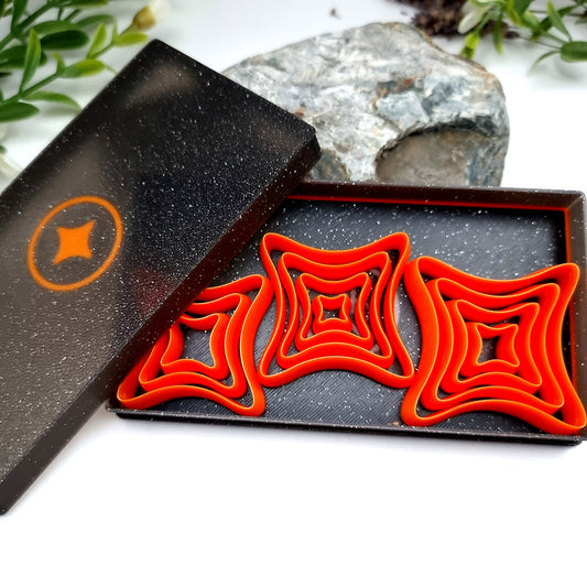 Star 4-Pointed, Smooth - Set of 11 Polymer Clay Cutter