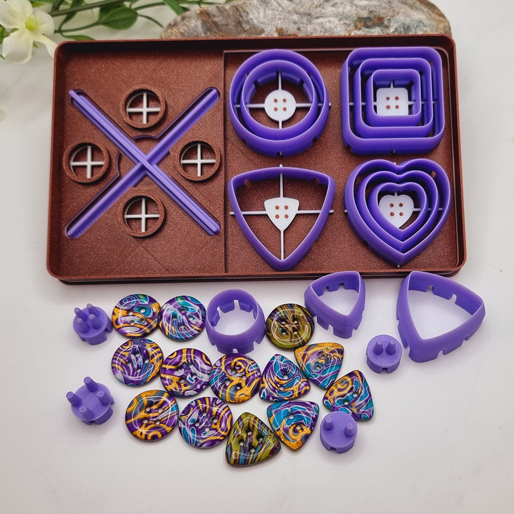 Buttons Toolkit for Polymer Clay - Create Perfectly Centered Buttons with Ease!