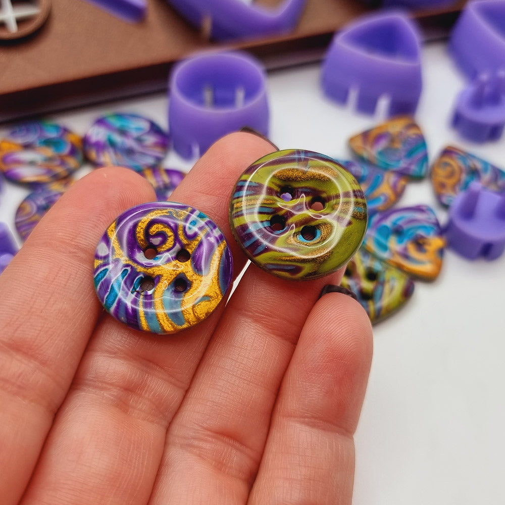 Buttons Toolkit for Polymer Clay - Create Perfectly Centered Buttons with Ease!