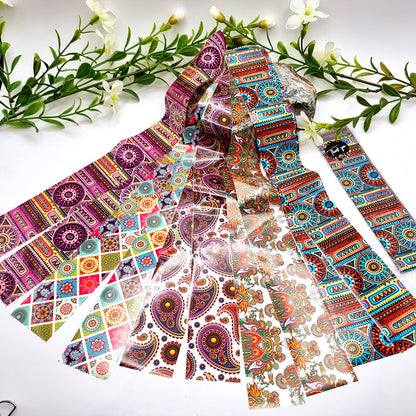 10 Colorful Patterns of Transfer Foils - Set 4