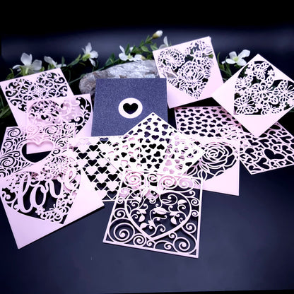 Set of 12 Stencils - Valentine's Collection