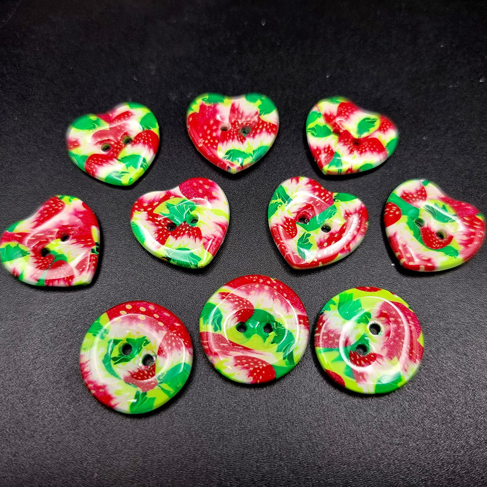 Strawberry Buttons set