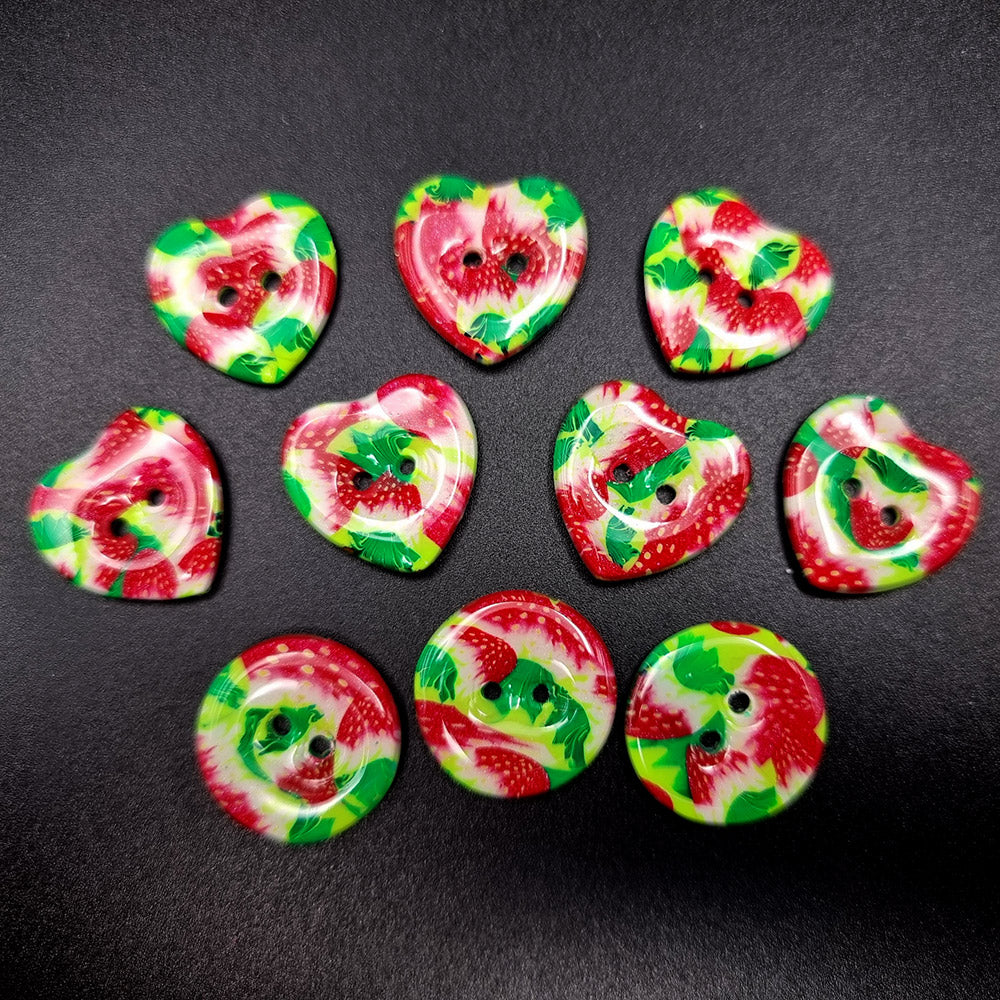 Strawberry Buttons set