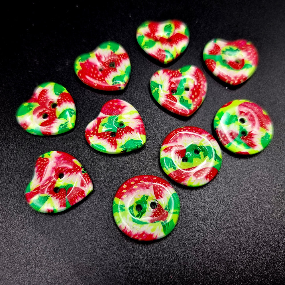 Strawberry Buttons set