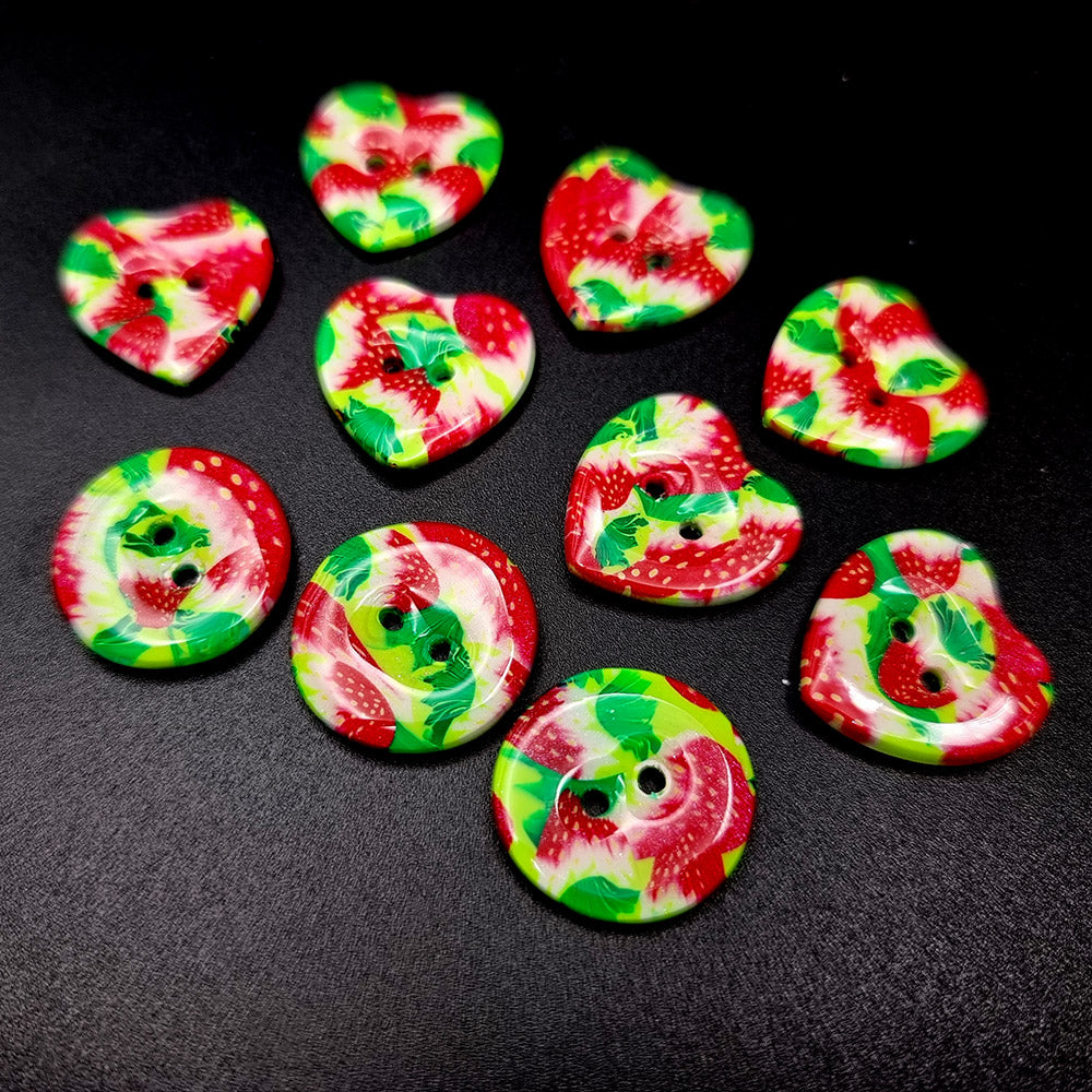 Strawberry Buttons set