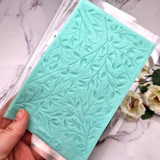Silicone Texture - Spring Leafs - 160x100mm
