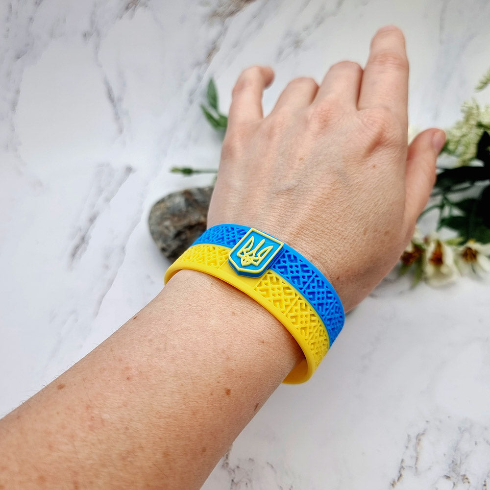 Ukraine 🇺🇦 Bracelet - 3D Printed High Quality National Pride Series