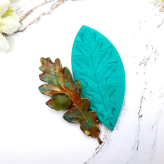 Natural Real Oak Leaf #4, 8cm Silicone Mold SweetyBijou Tools   