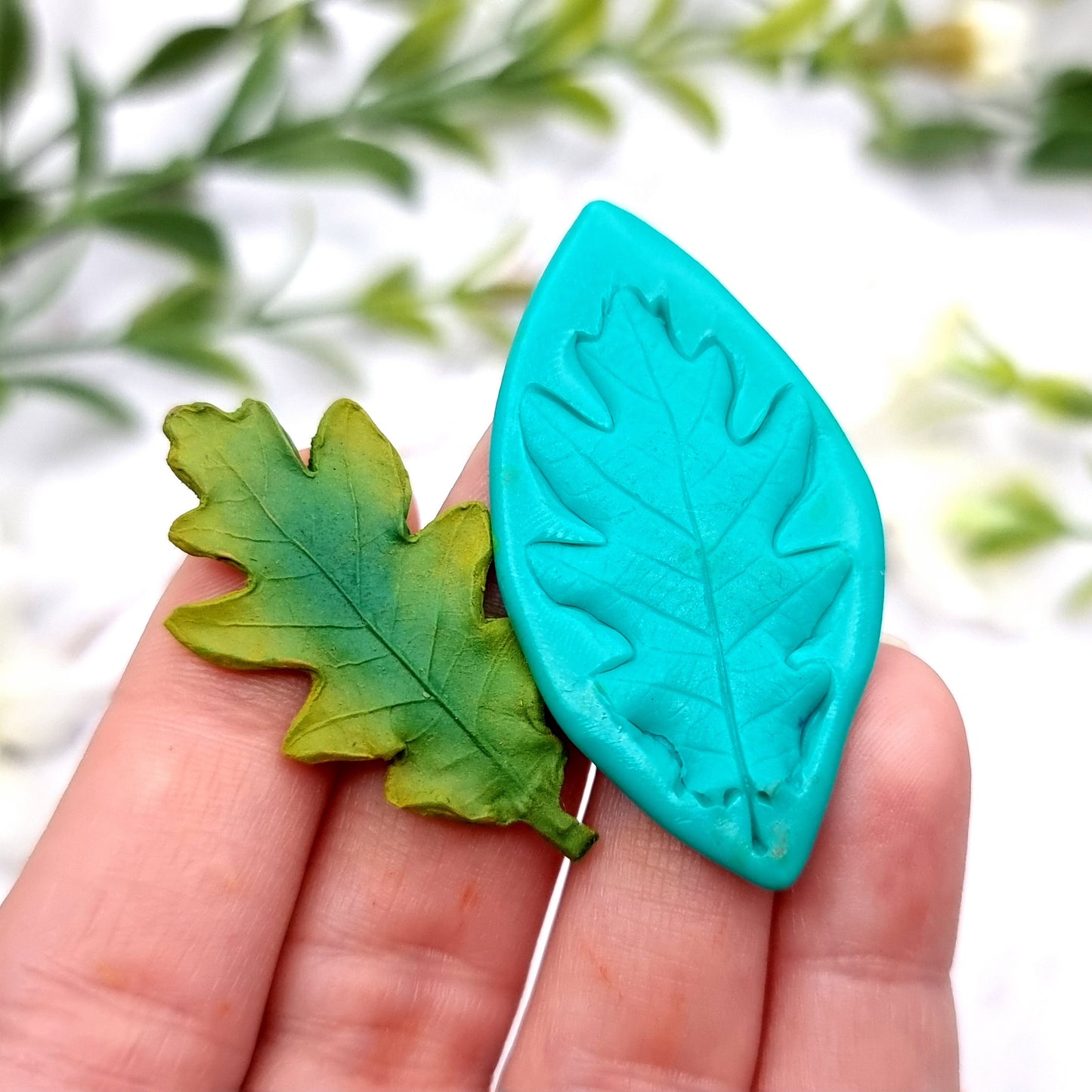 Natural Real Oak Leaf #6, 4cm Silicone Mold SweetyBijou Tools   