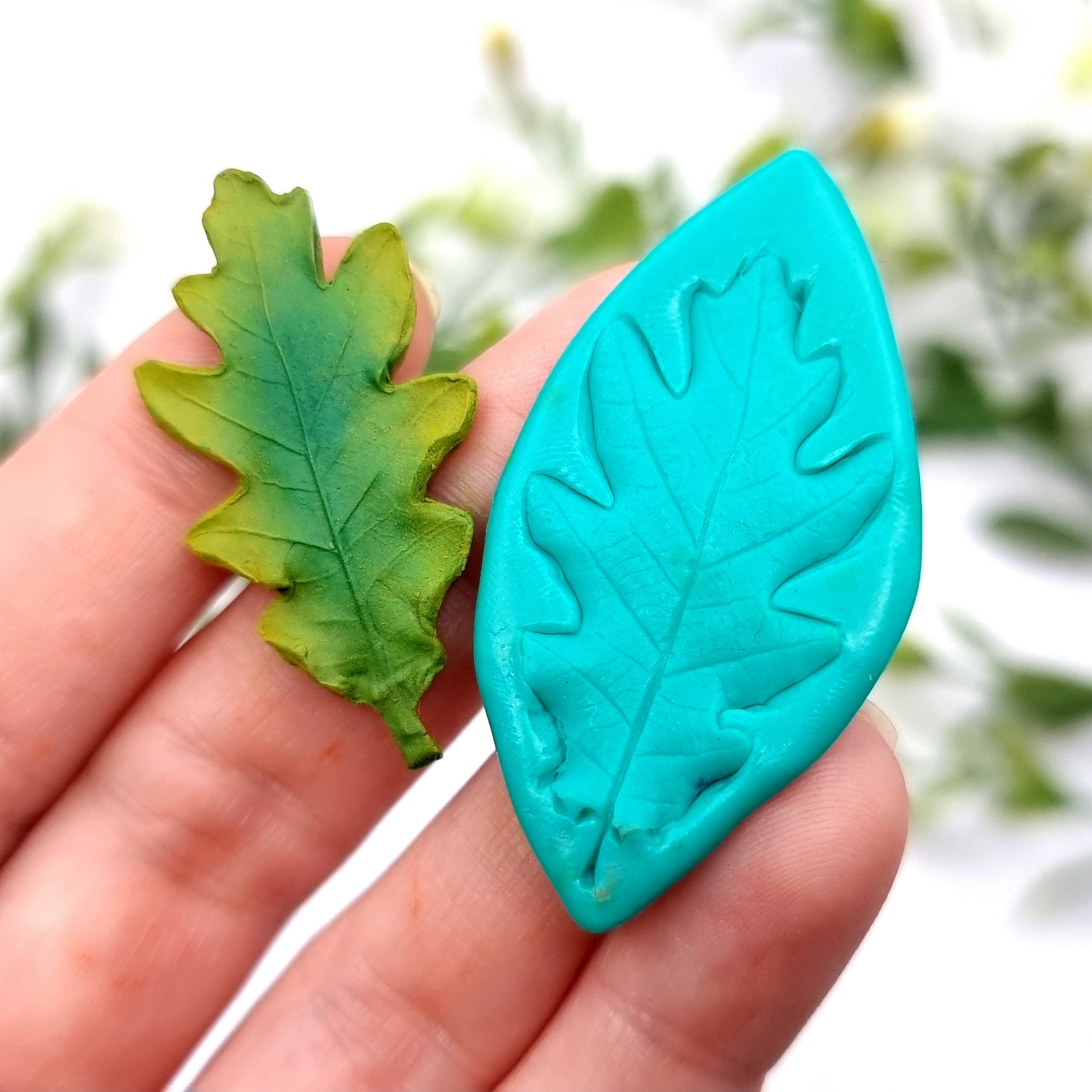 Natural Real Oak Leaf #6, 4cm Silicone Mold SweetyBijou Tools   