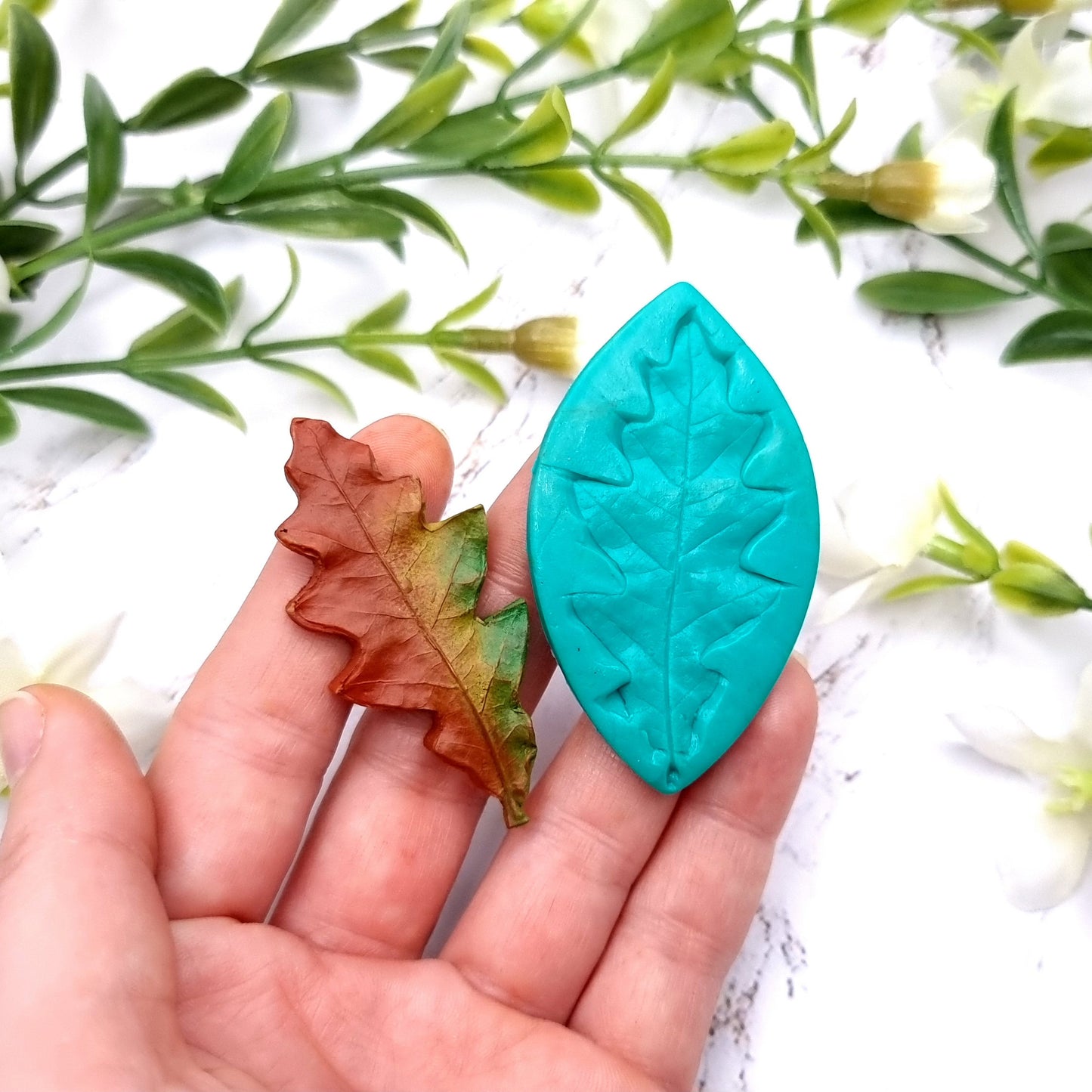 Natural Real Oak Leaf #8, 5.5cm Silicone Mold SweetyBijou Tools   