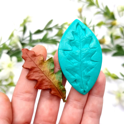 Natural Real Oak Leaf #8, 5.5cm Silicone Mold SweetyBijou Tools   