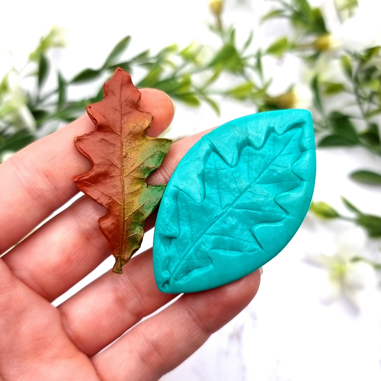 Natural Real Oak Leaf #8, 5.5cm Silicone Mold SweetyBijou Tools   