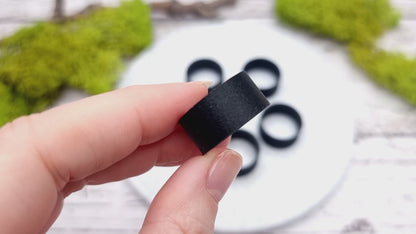 Flat Ring Blanks - Wide (10mm) - Lightweight and durable base for polymer clay rings