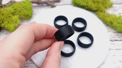 Light Convex Ring Blanks - Medium (10mm) - Lightweight and durable base for polymer clay rings