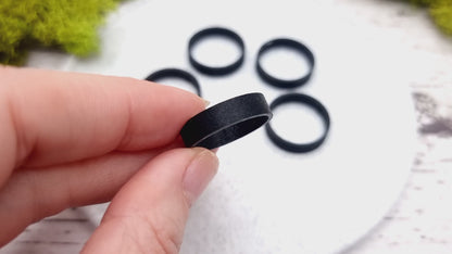 Flat Ring Blanks - Tiny (5mm) - Lightweight and durable base for polymer clay rings