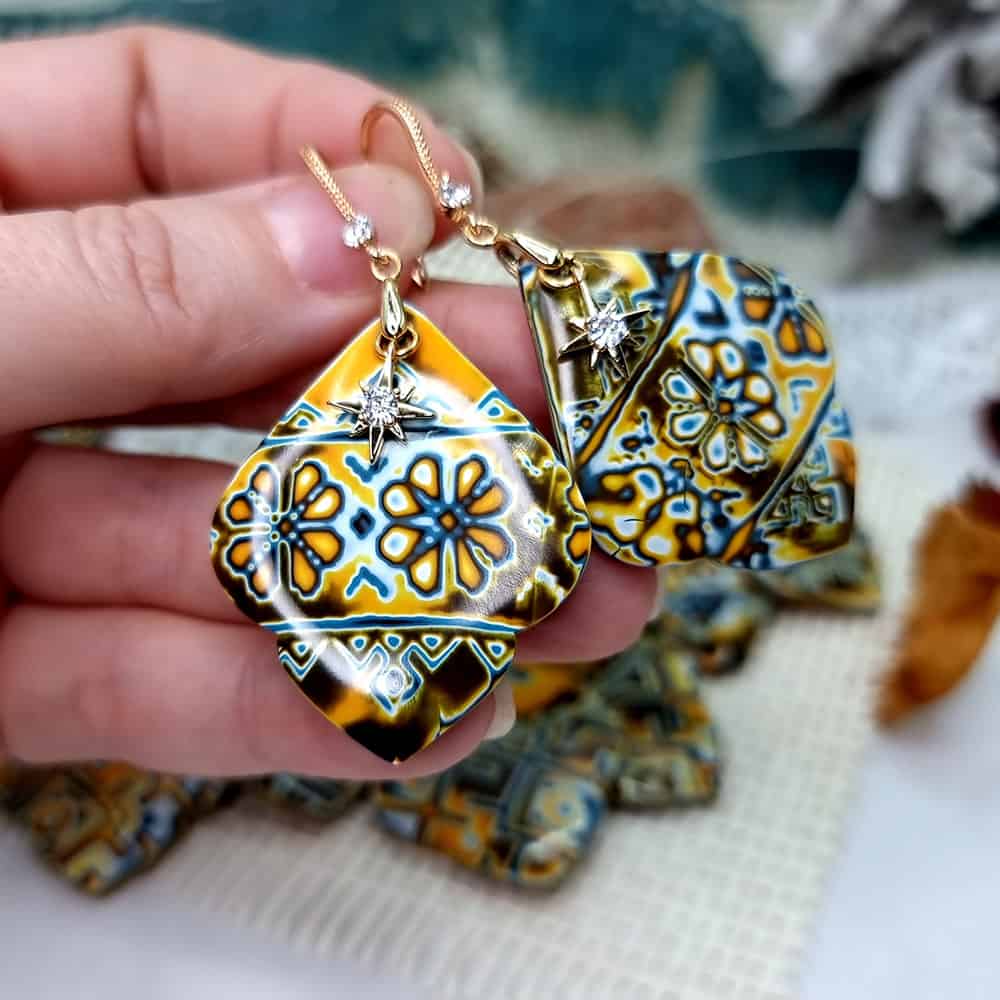 Ukrainian Motifs Earrings #11 Earrings SweetyBijou Jewelry   