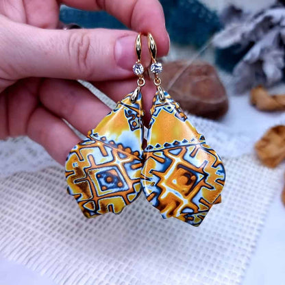 Ukrainian Motifs Earrings #3 Earrings SweetyBijou Jewelry   