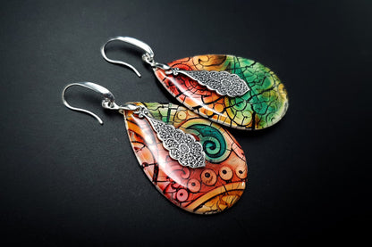 "Fantazy Ceramic" Polymer clay Earrings Earrings SweetyBijou Jewelry   