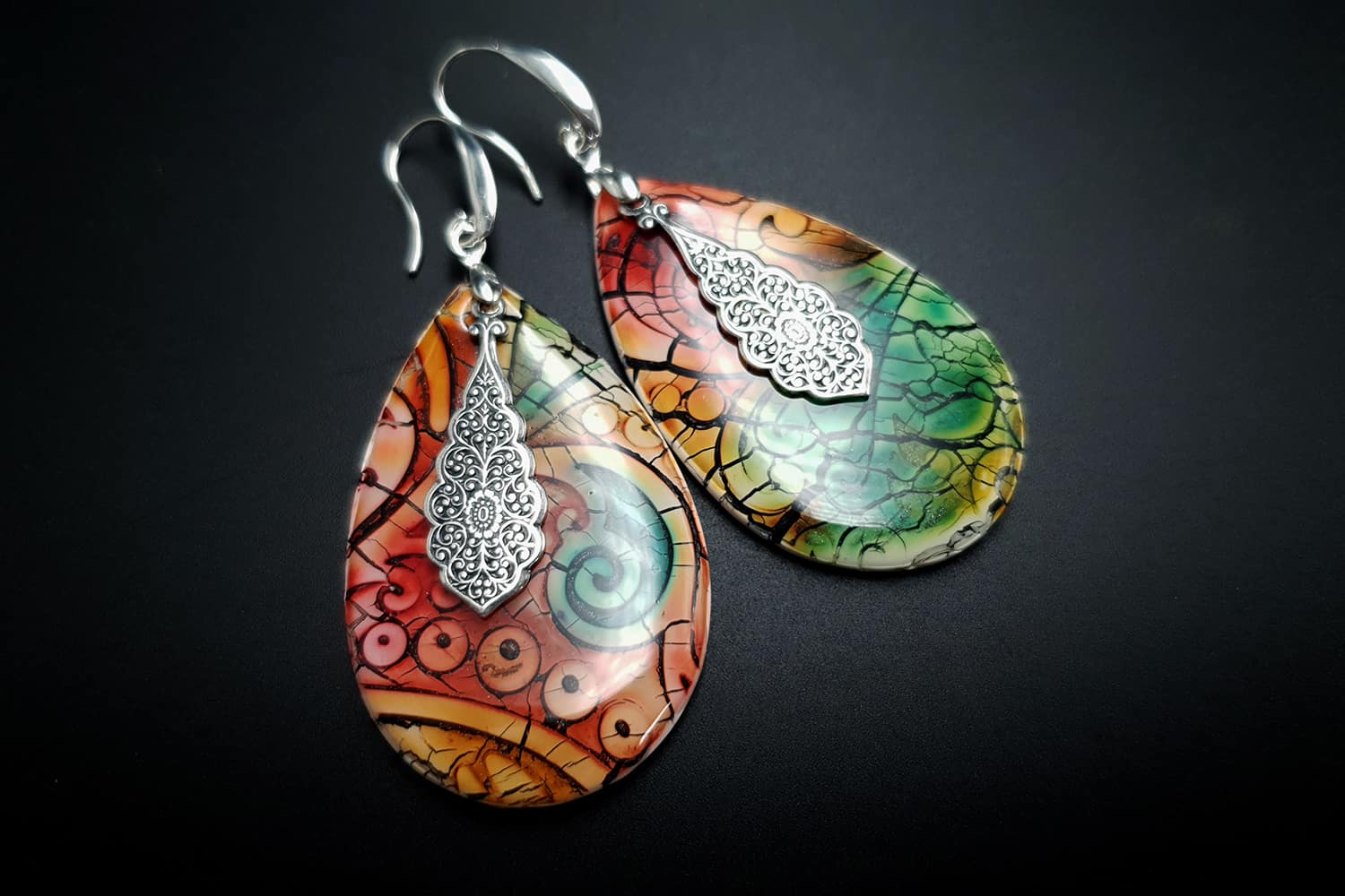 "Fantazy Ceramic" Polymer clay Earrings Earrings SweetyBijou Jewelry   