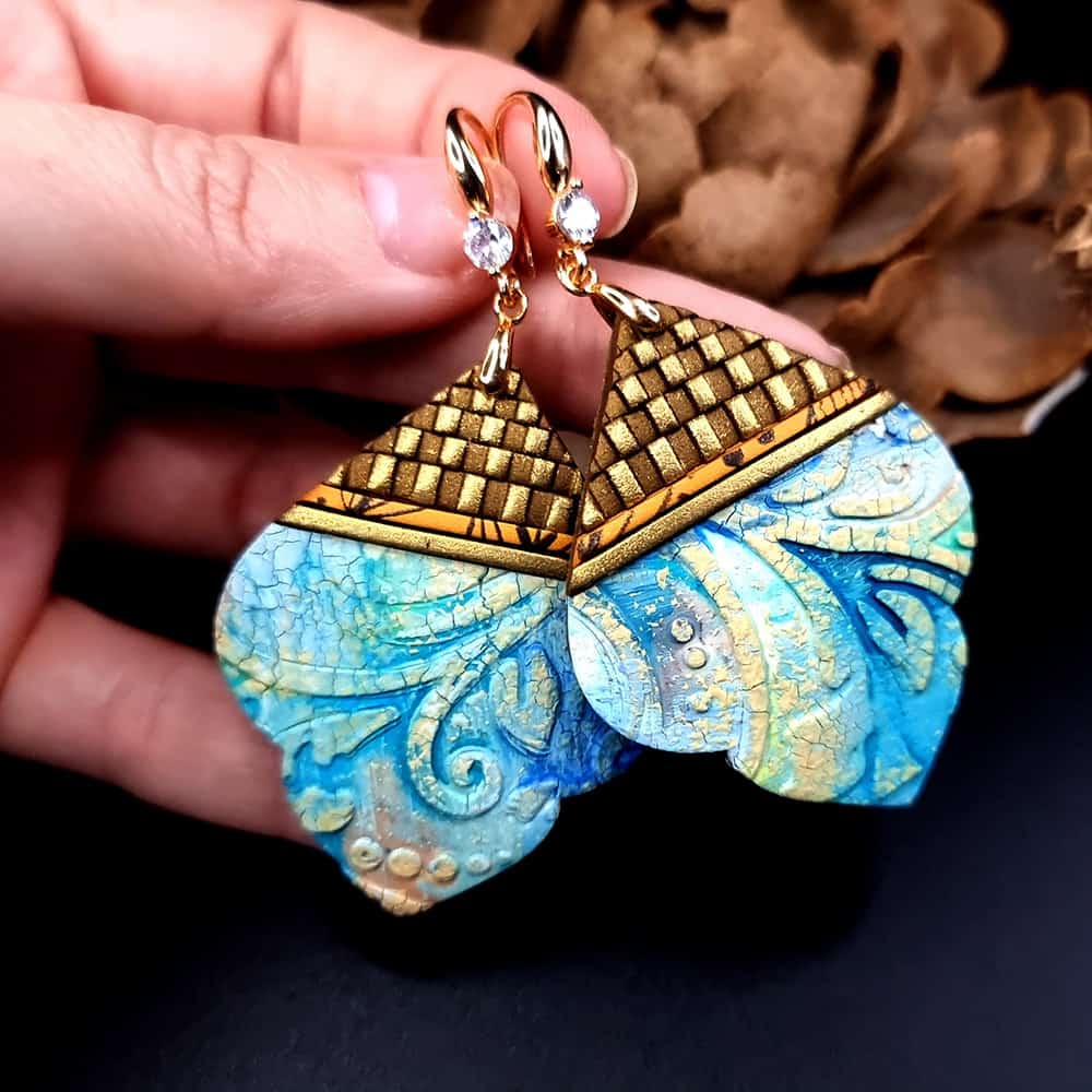 Polymer clay Earrings "Fairy Tales of Morocco" Earrings SweetyBijou Jewelry   