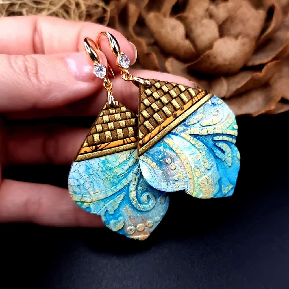 Polymer clay Earrings "Fairy Tales of Morocco" Earrings SweetyBijou Jewelry   