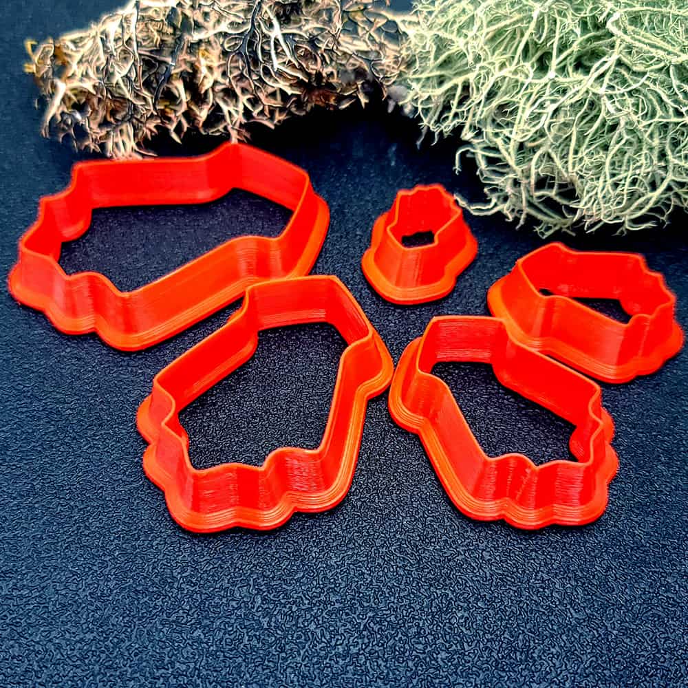 Sophisticated Shield-Shaped Clay Cutter Plastic Cutters SweetyBijou Tools   