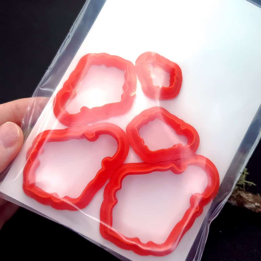 Silhouette of Sentiment - Polymer Clay Cutter Plastic Cutters SweetyBijou Tools   