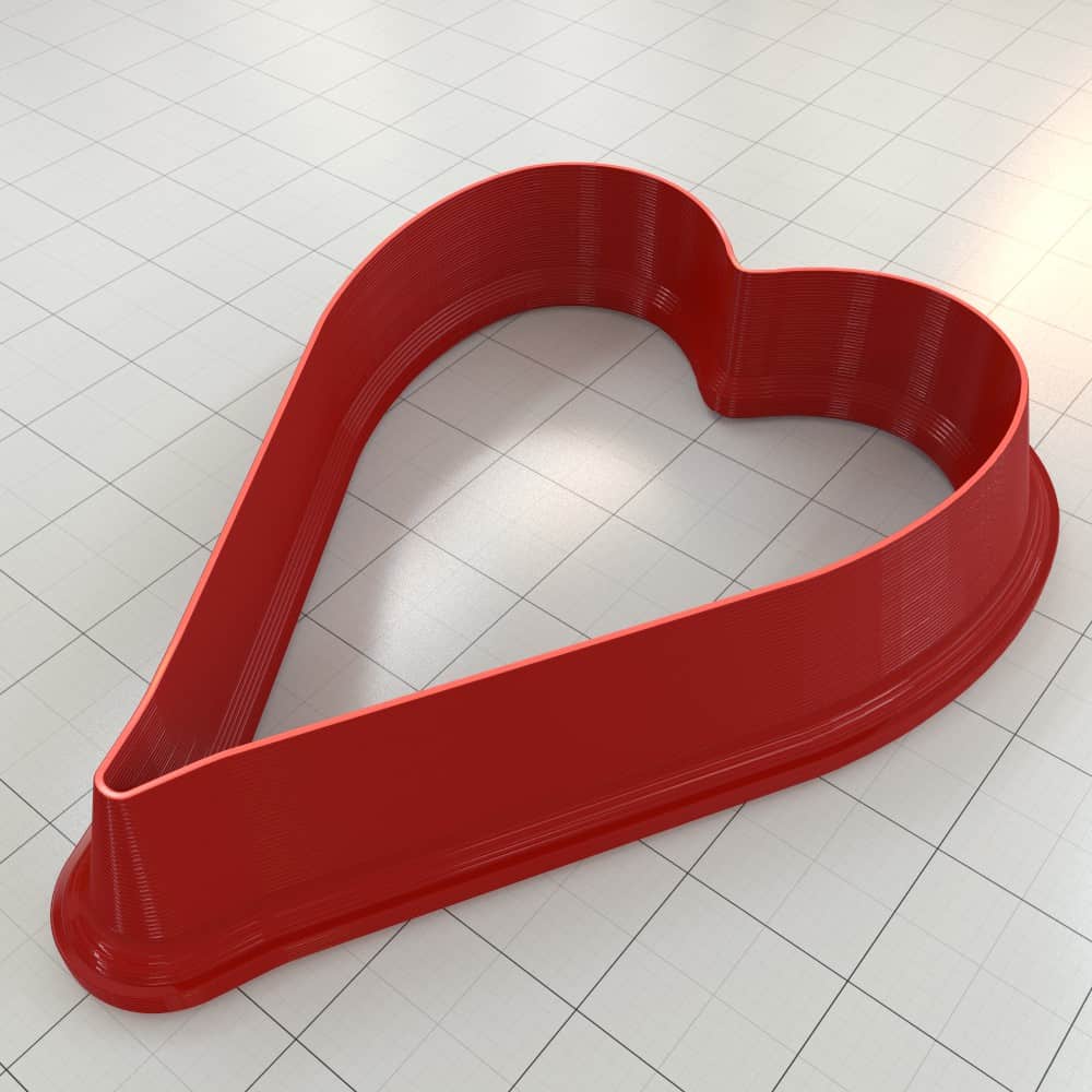 Artisan Heart-Shaped Clay Cutter Plastic Cutters SweetyBijou Tools   