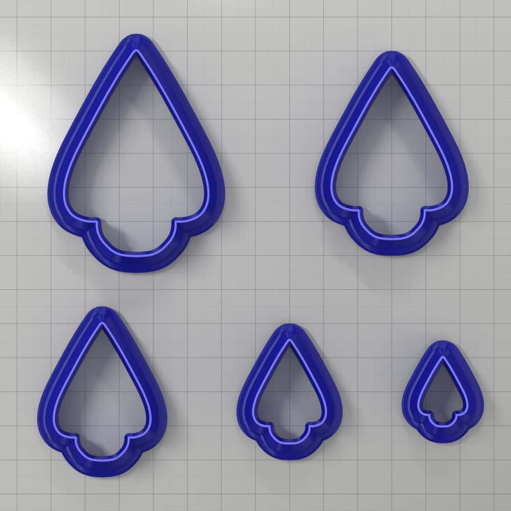 Drops Clay Cutters #2 Plastic Cutters SweetyBijou Tools   