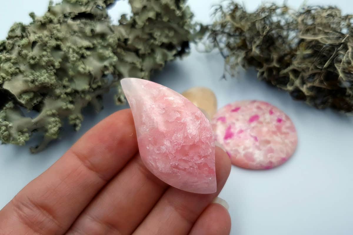 3 pcs Faux Pink Stones from Polymer Clay (Set #6) Cabochons SweetyBijou Cabochons   