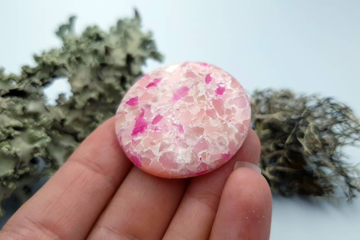 3 pcs Faux Pink Stones from Polymer Clay (Set #6) Cabochons SweetyBijou Cabochons   