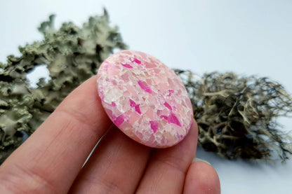 3 pcs Faux Pink Stones from Polymer Clay (Set #6) Cabochons SweetyBijou Cabochons   