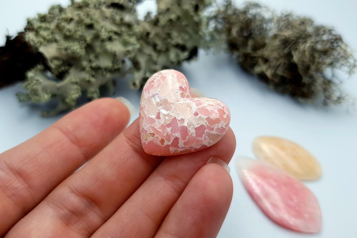 3 pcs Faux Pink Stones from Polymer Clay (Set #10) Cabochons SweetyBijou Cabochons   