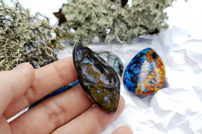 4 pcs Labradorite Pietersite Stone Mix (Set #1) Cabochons SweetyBijou Cabochons   