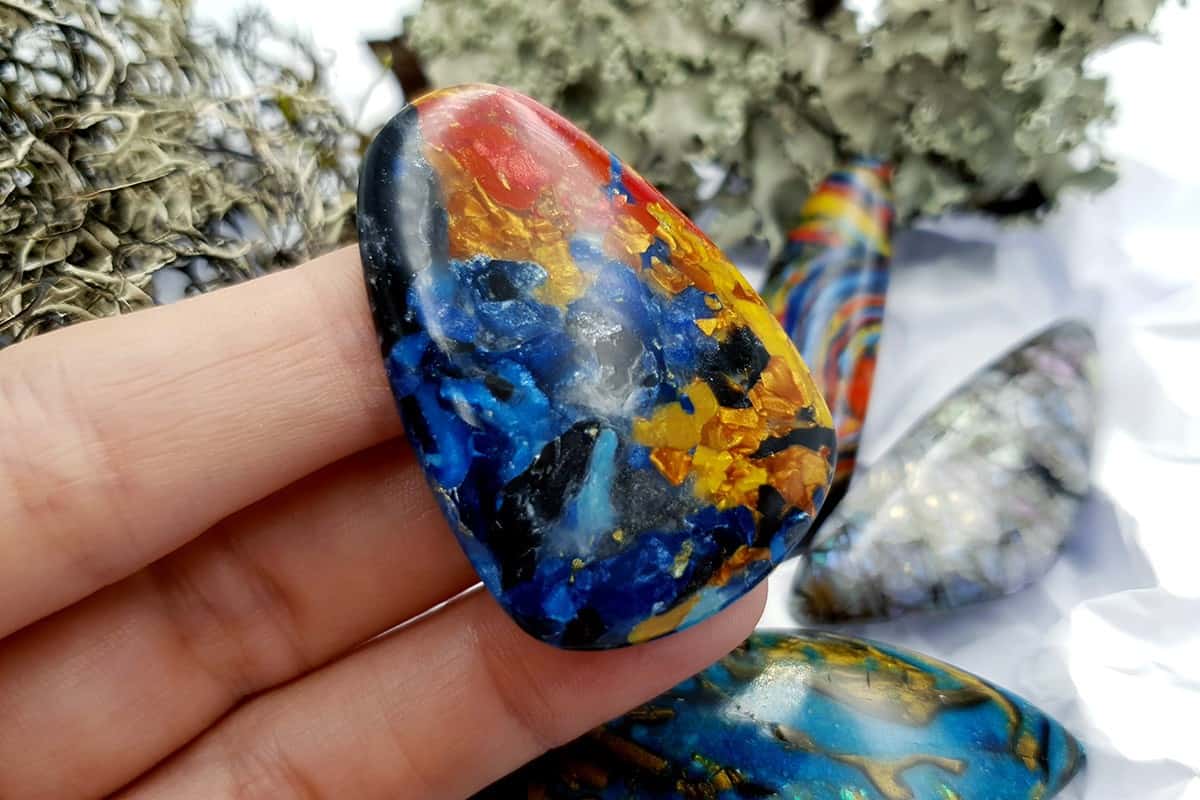 4 pcs Labradorite Pietersite Stone Mix (Set #2) Cabochons SweetyBijou Cabochons   