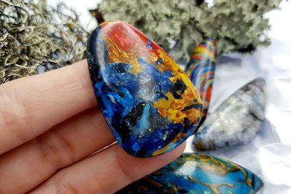 4 pcs Labradorite Pietersite Stone Mix (Set #2) Cabochons SweetyBijou Cabochons   