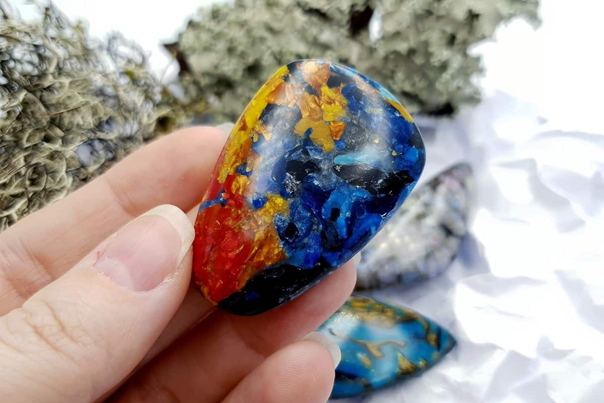 4 pcs Labradorite Pietersite Stone Mix (Set #2) Cabochons SweetyBijou Cabochons   