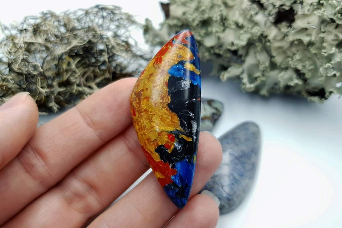 3 pcs Labradorite Pietersite Stone Mix (Set #6) Cabochons SweetyBijou Cabochons   