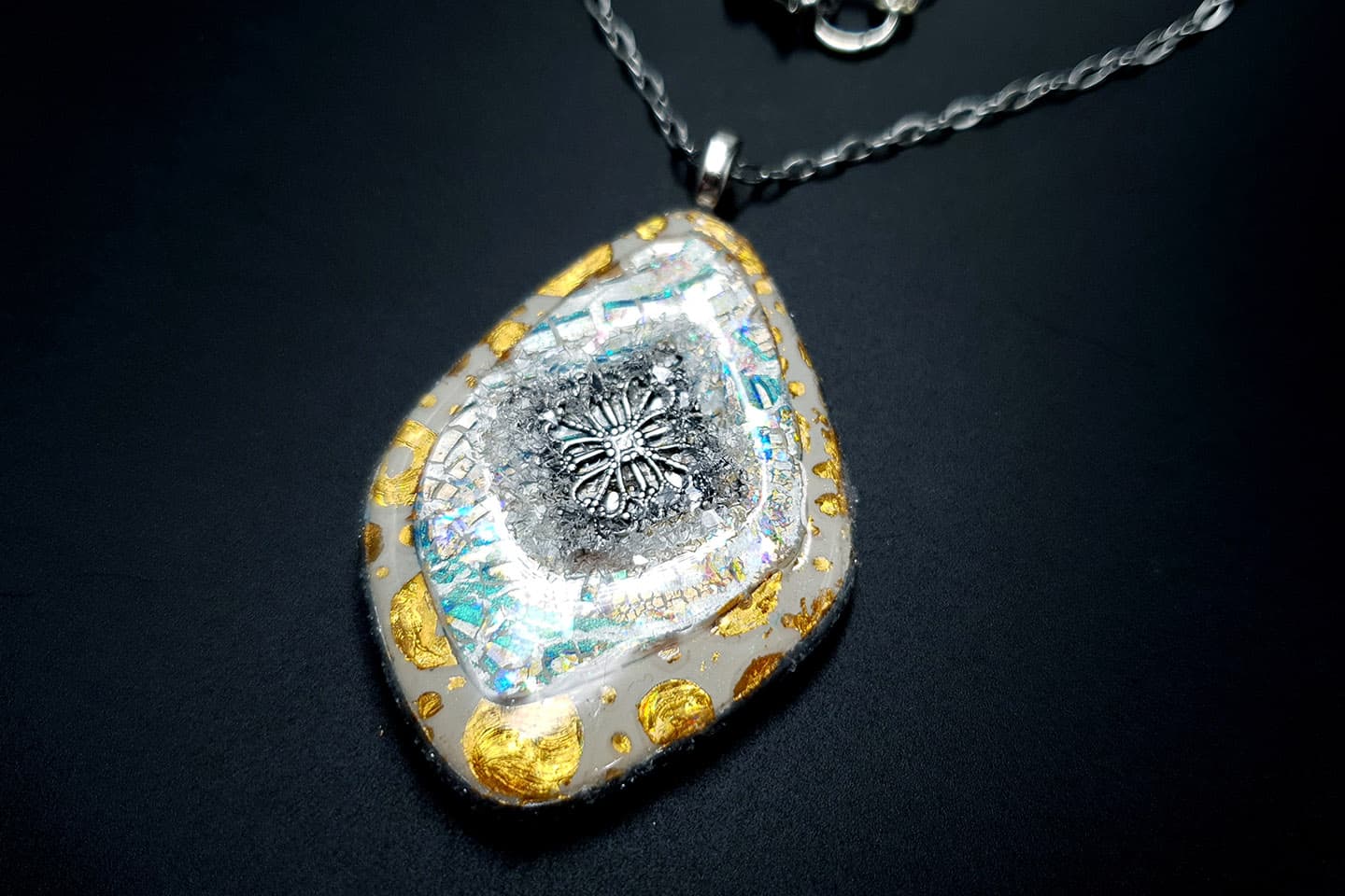 Pendant Ice and Sun Pendant SweetyBijou Jewelry   