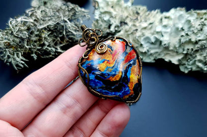 Polymer clay Pendant #6 Pendant SweetyBijou Jewelry   